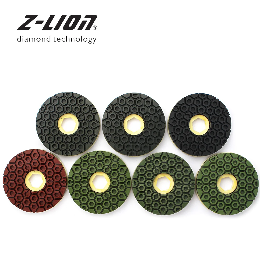 

Z-LEAP 7PCS/lot 6 Inch Snail Lock Edge Polishing Pad 150mm Diamond Edge Grinding Wheel Marble Granite Stone Abrasive Tool EH