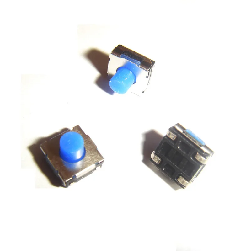 100pcs/lot 6*6*5 mm Silicone Switch Waterproof Dustproof Sealed & SMD Switches Button 6x6x5