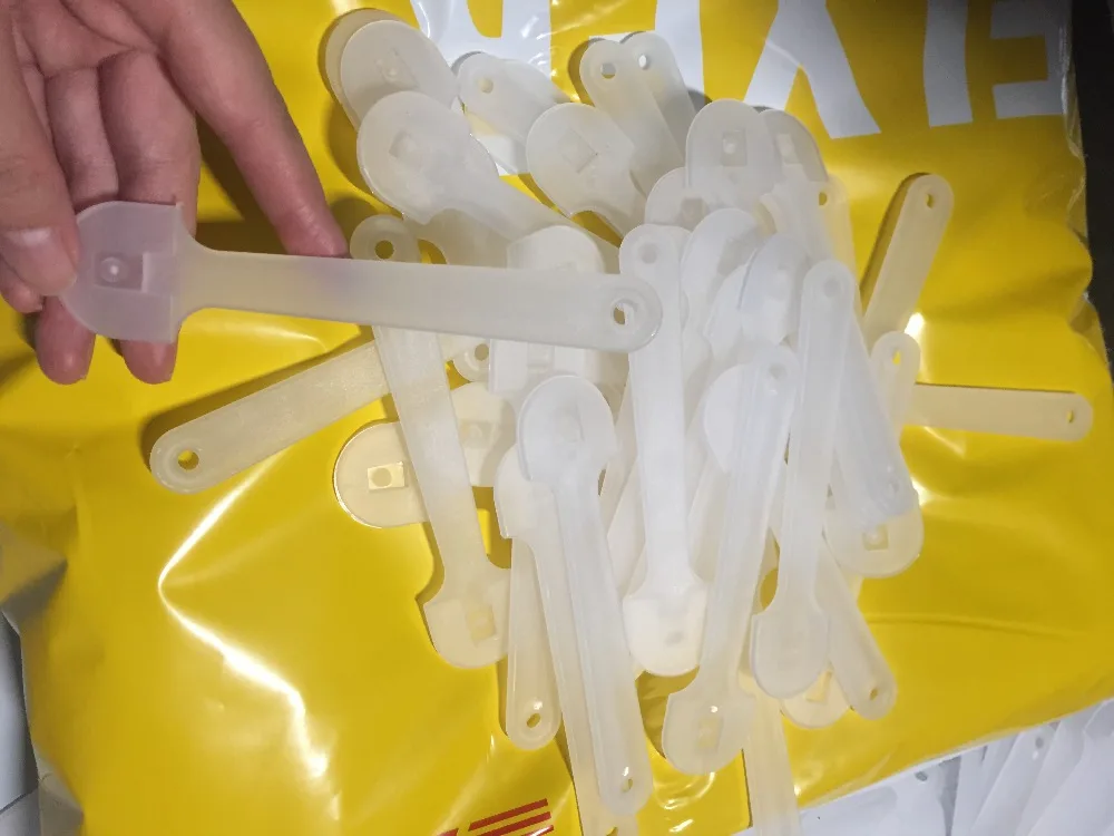 100 stücke dicke Qualität DIY klare Kunststoff Hand Fan Hochzeits feier bevorzugen Zubehör transparente Fans Zubehör – Detail 1