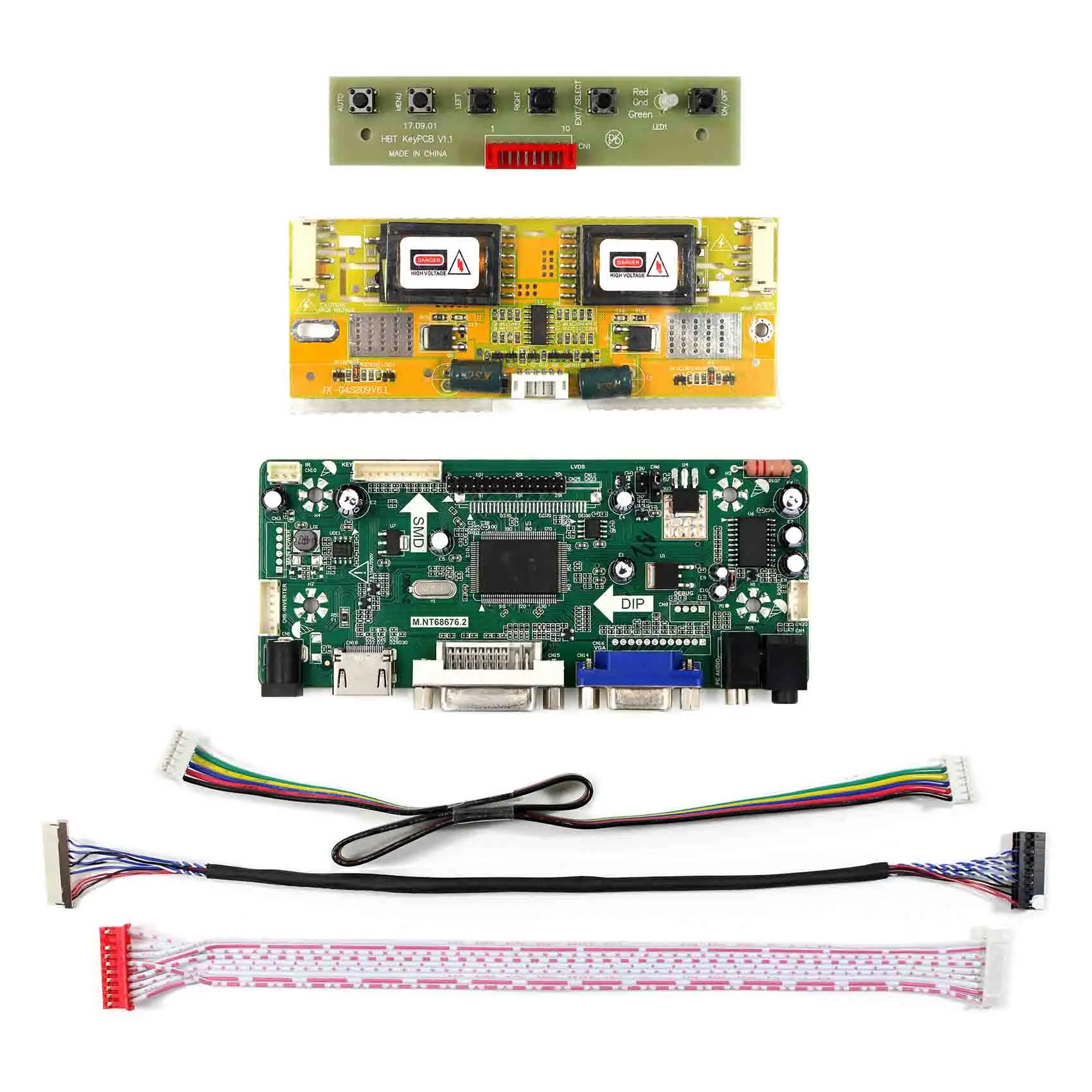 HD MI + VGA + DVI + Tặng Bộ Điều Khiển Âm Thanh Ban Cho 12.1 "A121EW02-V0 1280X800 Màn Hình LCD