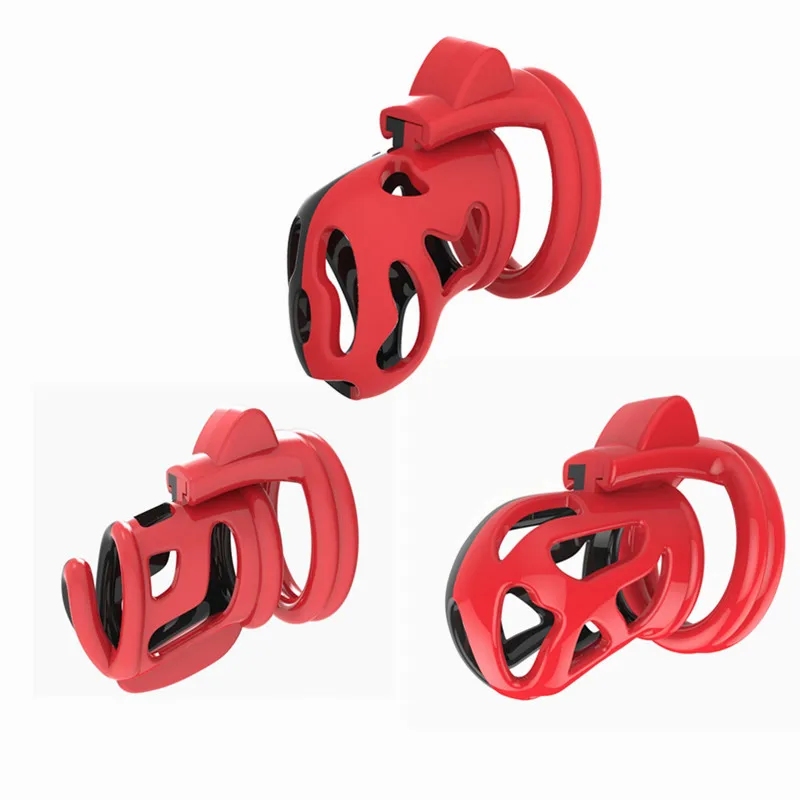 New 3 shape plastic Male cock lock penis with 4 rings  Chastity device cage CB6000S bondage restraint SM sex toy for men