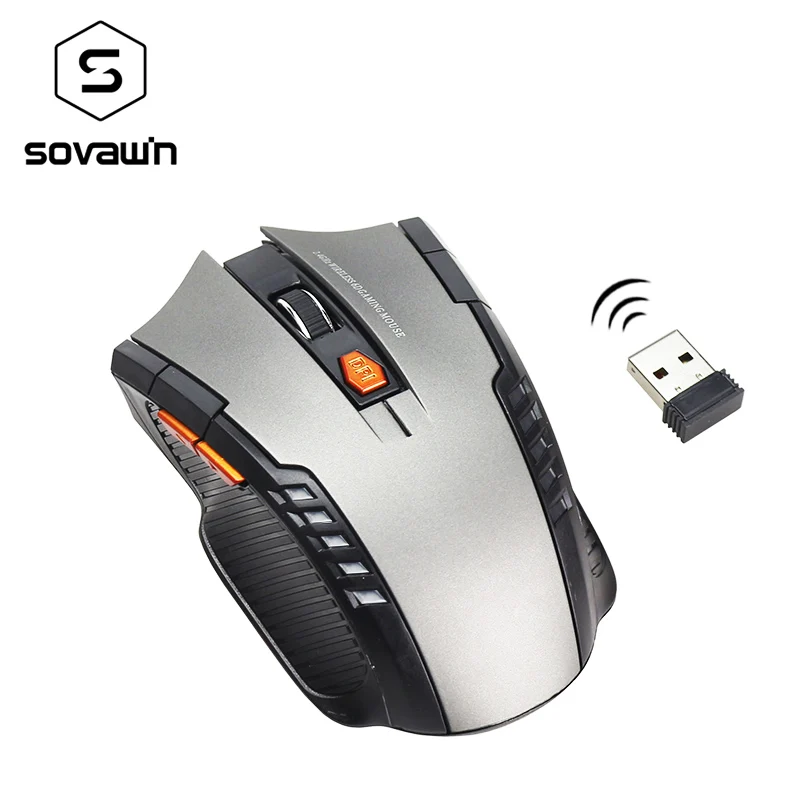 Mouse Gamer 2.4ghz Wireless Computer PC Laptop Profissional Game 1600dpi 2000 DPI USB Optical Mouses Gamer Symmetrical Design 6D