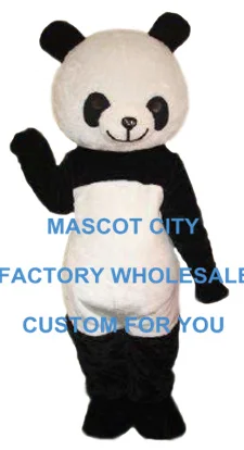 

Hot Sale Panda Mascot Costume Adult Size Giant Panda Carnival Party Cosply Mascotte Mascota Fit Suit Kit EMS FREE SHIP SW1061