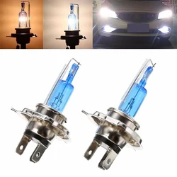 2pcs H4 12V/35W Xenon supper white auto light bulb Headlight bulb car Xenon Halogen bulb For Auto Headlight HID Headlight 6000K