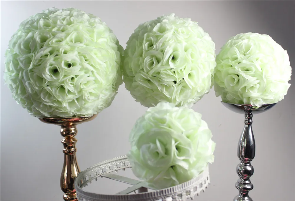 SPR SPR 40cm plastic center-ivory/off white artificial flower ball 4pcs/lot,kissing ball,party flower decorations more colo