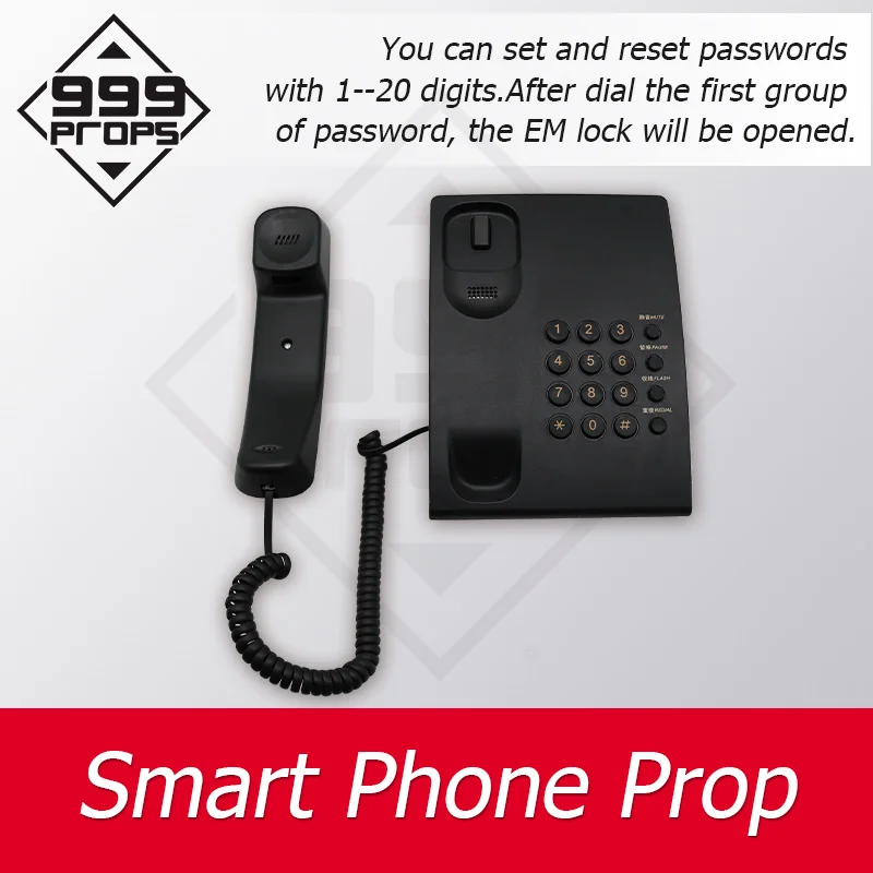 Escape Room Antique Phone Prop Smart Phone prop dial right code to get audio clues or open lock 999PROPS