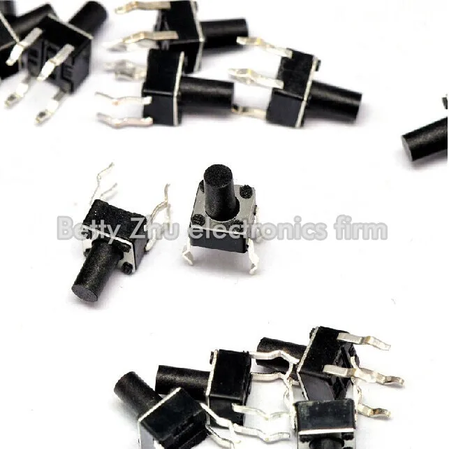 

1000PCS/LOT 4.5 * 4.5 * 7MM Tact Switch 4 feet vertical micro / button switch