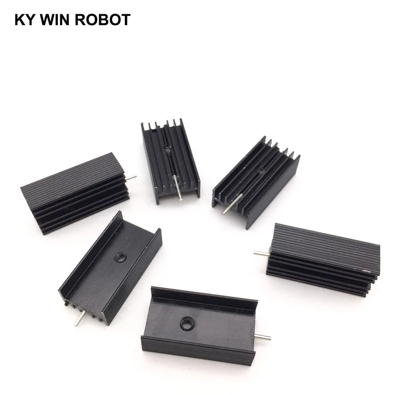 5 pcs  Aluminium TO-220 Heatsink TO 220 Heat Sink Transistor Radiator TO220 Cooler Cooling 30*15*10MM With Pin