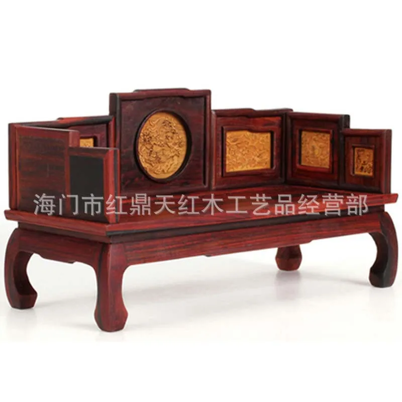 Red rosewood mahogany furniture miniature model text of miniature furniture wood furniture ornaments Ocean bed