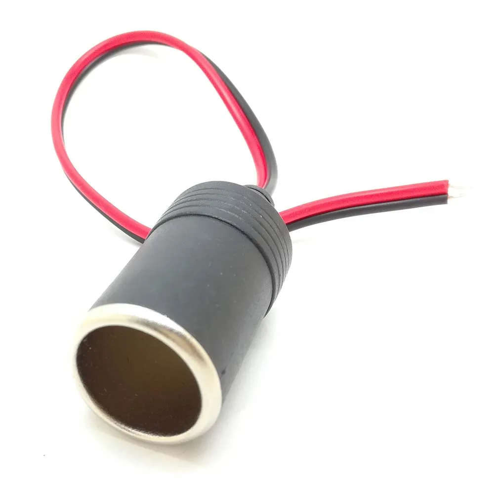 Allume-cigare de voiture femelle DC, prise, connecteur, adaptateur de câble, cordon