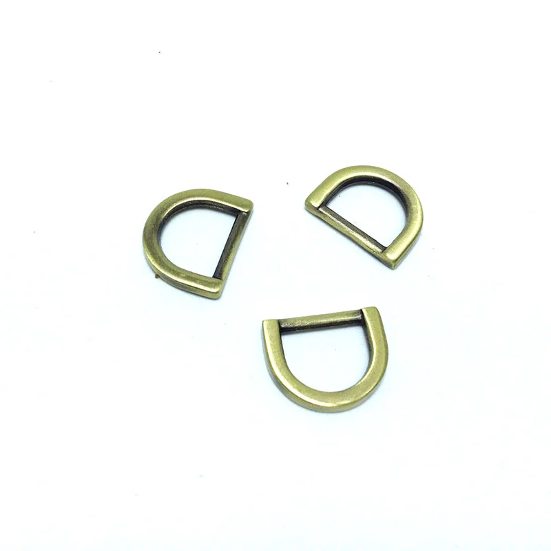 1/2 inch anti brass brushed Purse Hooks cast D ring