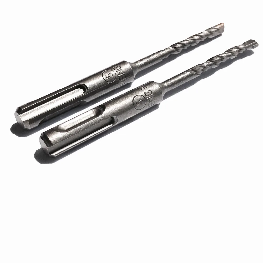 On Sale of 2PCS 3-10 Diameter 85-110mm Length TCT Tip SDS Plus Round Shank 4 Hollow Hammer Drill Bits For Home Masonry Work