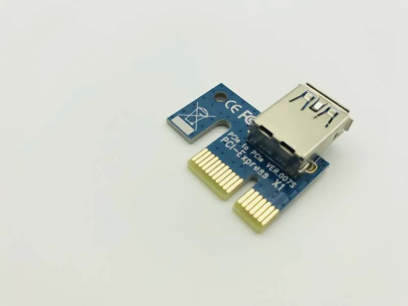 PCI-E 1X zu 16X Grafiken Verlängerung Kabel Bergbau Erweitert Linie USB 3.0 PCI Express Riser Karte für BTC Bergbau Dropshipping