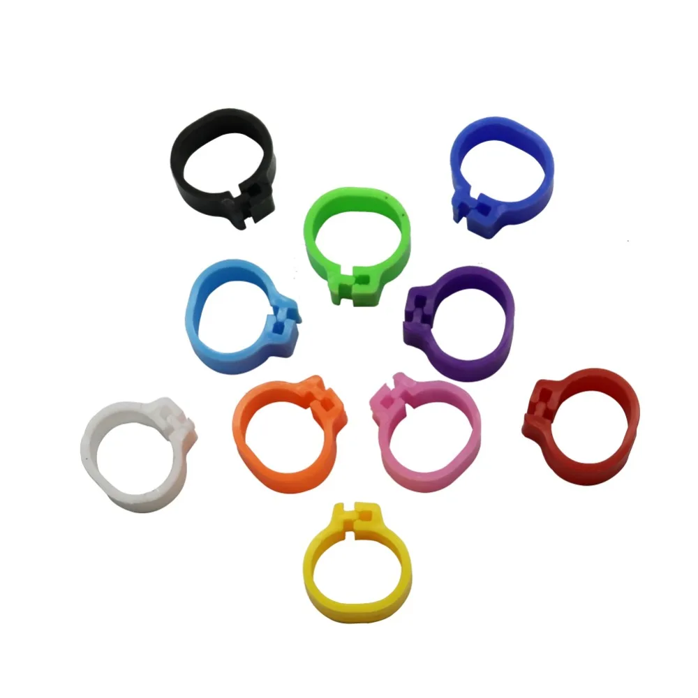 Multicolor Pigeons Rings 10mm Bayonet Identification Ring Bird Plastic Clip Rings Pigeon Foot Ring Pigeon Supplies 200 Pcs
