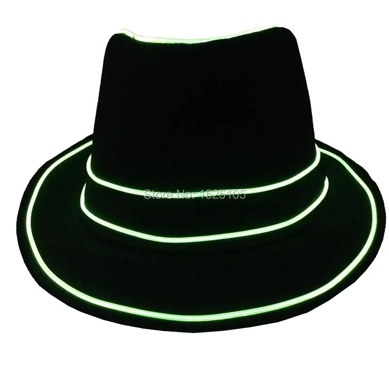 Led Atuo Flashing Light Cap EL Wire Hat Unisex Headwear Cap EL Glowing Caps