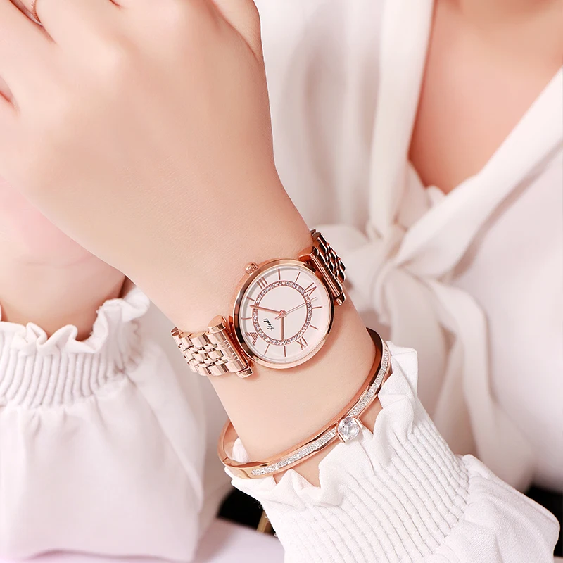 ساعات يد نسائية للأعمال من GEDI ساعات كوارتز فاخرة للنساء ساعة يد نسائية مصنوعة من سبيكة مقاومة للماء ساعة يد نسائية