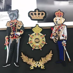 5 pz/set Strass In Rilievo Patch Gatti Ricamato Cucciolo Applique Corona di Ferro Patches Decorazione Fai Da Te