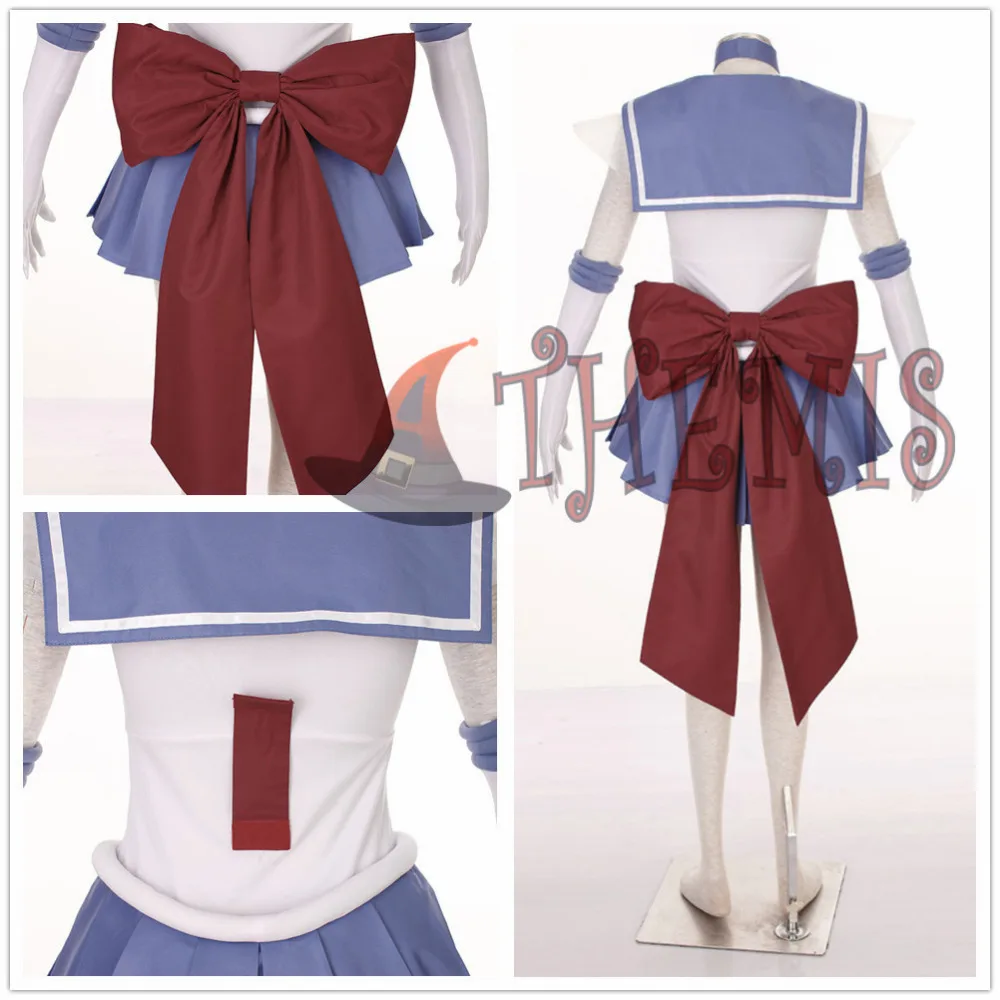 Anime Tomoe Hotaru Sailor Saturn SuperS Cosplay Costume Dress Gloves Headband Bows Necklace Custom Made Any Size