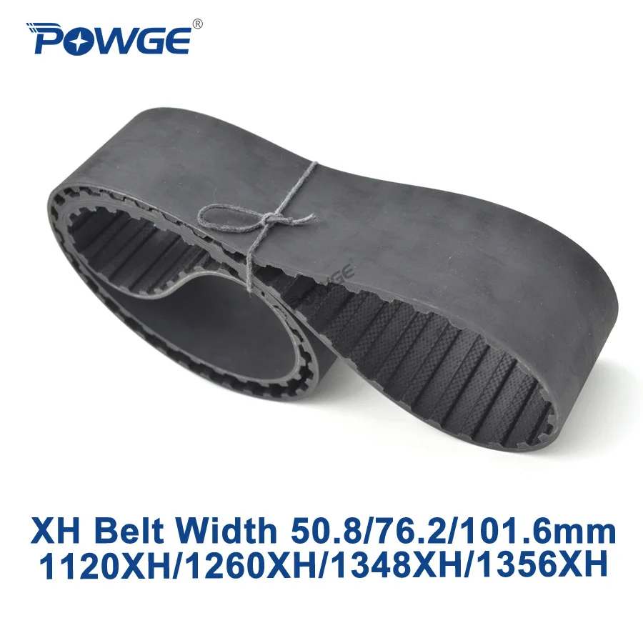 

POWGE Inch XH Synchronous belt 1120XH/1260XH/1348XH/1356XH Teeth 128 144 154 155 Width 50.8/76.2/101.6mm Rubber timing Belt