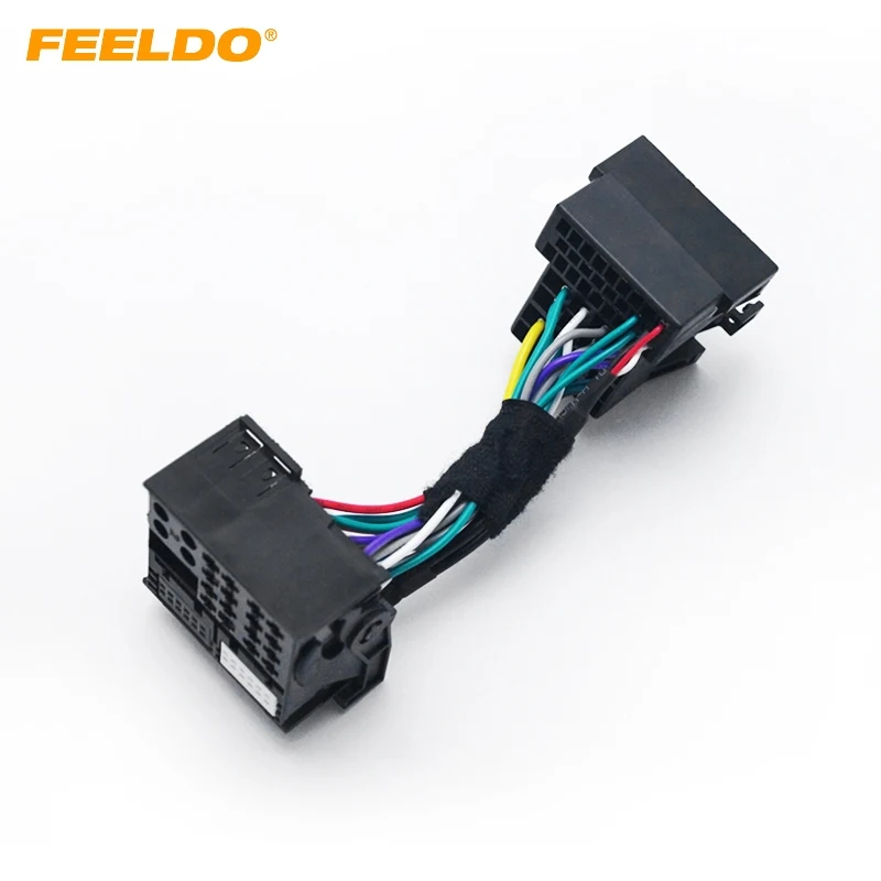 

FEELDO 36pin Male Connector Adapter To 40pin Female Head Unit Stereo Quadlock Wiring Harness For Volkswagon Car Head Unit #1136