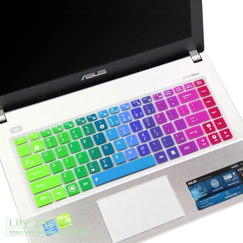 For ASUS VivoBook Max X441NA X441U X441N X441sa X441UV X441UA X441SC X441 14'' Silicone Notebook keyboard cover skin Protector