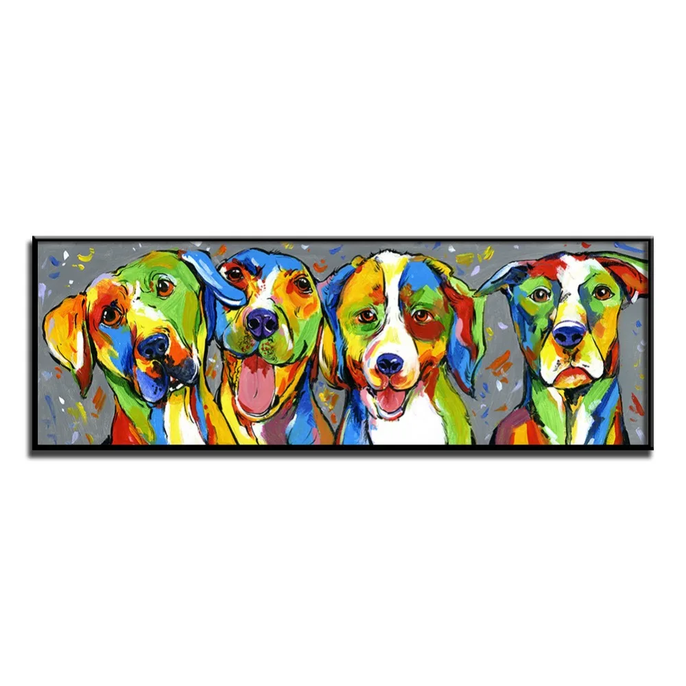 beautiful dog hand-painted oil painting Home decoration painting Modern artists painting Beautiful animal  Lovely dog 2019050804