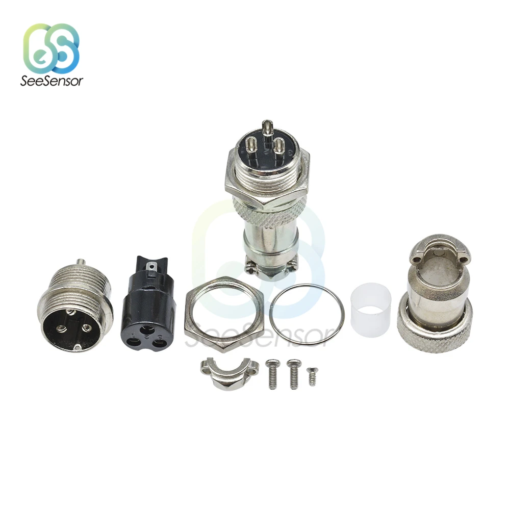 1set GX16 2/3/4/5/6/7/8/9/10 Pin maschio + femmina 16mm L70-78 presa circolare aeronautica connettore pannello filo connettore coperchio in plastica