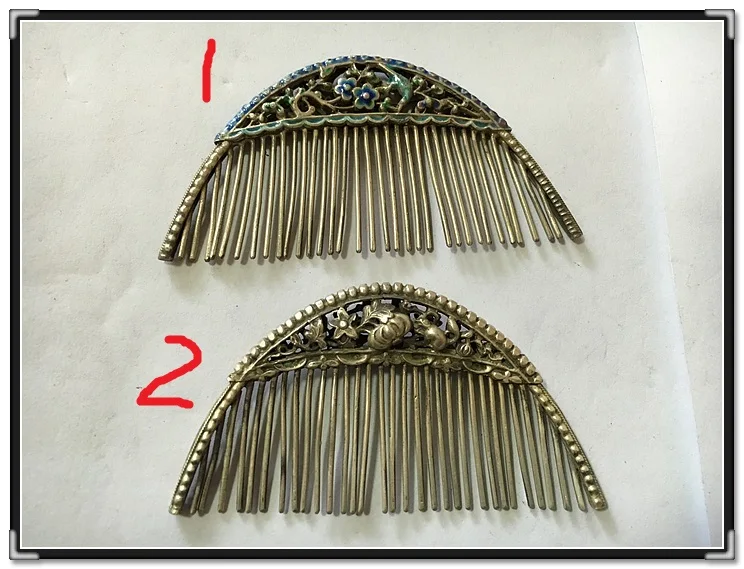 Highly Imitated Antique Unearthed 999 Fine Silver Hair Stick Pure Handmade Antique Pinach Artwork Miao Palace Hair Accessories