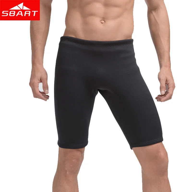 SBART-Men's Swim Jammers, Neoprene Sunscreen Swimsuits, Bathing Suit, Swimming Beach Shorts, Pant Trunks, Large Size, L-4XL, 3mm