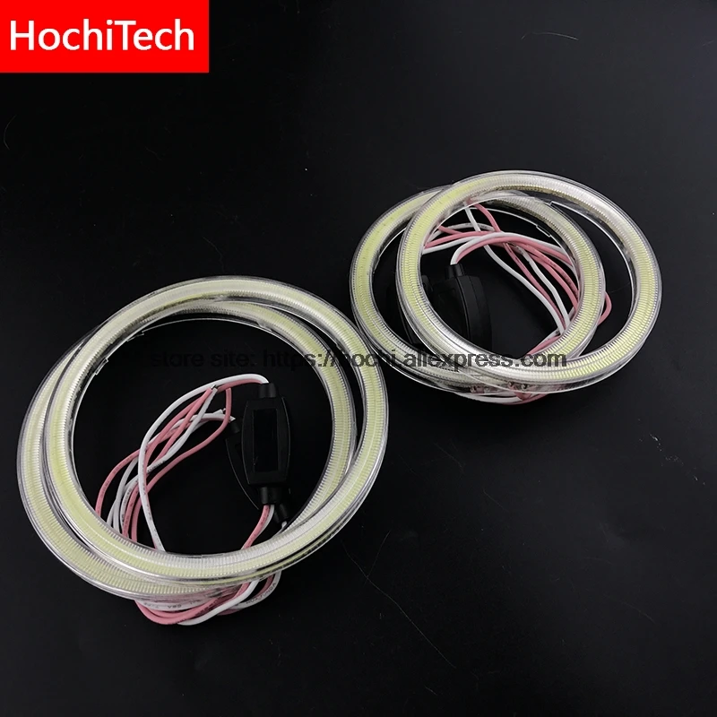 For Ssangyong Rexton 2006 2007 2008 2009 2010 2011 COB Led day Light White  Cob Led Angel Eyes Ring Error Free Ultra bright