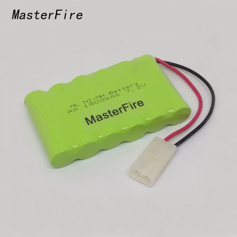 

MasterFire 4pack/lot Original 7.2V 1800mAh 6x AA Ni-MH RC Rechargeable Battery Cell Pack for Helicopter Robot Car Toys with Plug