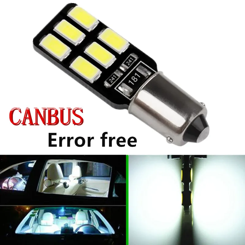 BA9S 12 SMD 5630 LED Canbus lamps Error Free t4w h6w Car LED bulbs interior Lights Car Light Source parking 12V White 6000K