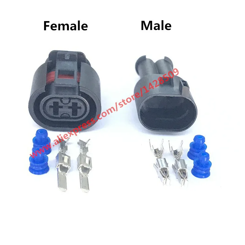 1 Set 2 Pin Auto Sealed Plug Waterproof Sensor Connector For VW Audi 6N0 927 997 ( 357 973 202 ) 357973332 ( 357 973 332 )