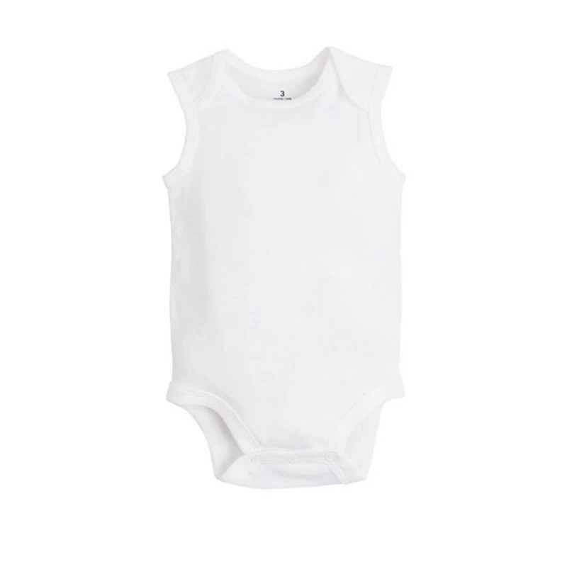 5 PCS/LOT Newborn Baby Clothing 2023 Summer Body Baby Bodysuits 100% Cotton White Kids Jumpsuits Baby Boy Girl Clothes 0-24M