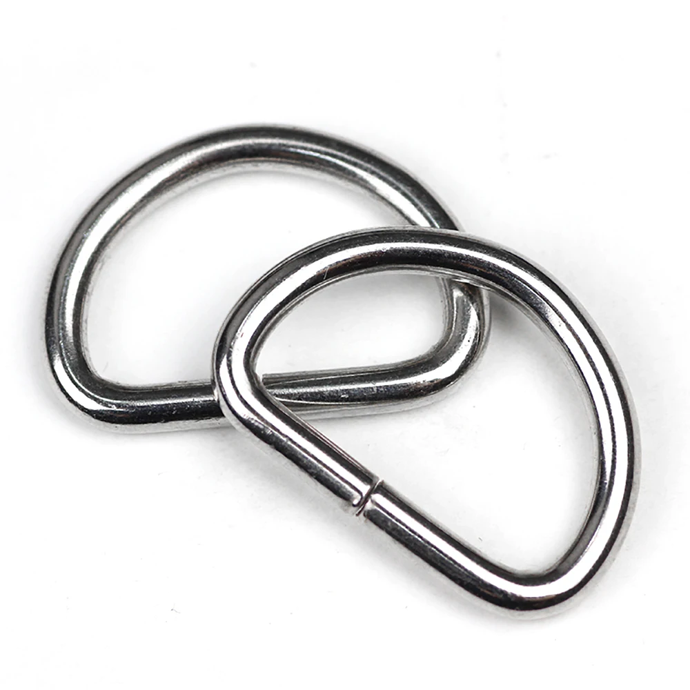 10 Pieces 30 MM Metal D-shaped Buckle Semicircle Button Bags Mountaineering Backpack Rings Accessories