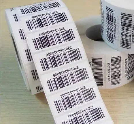 Custom 1000pcs/lot Sticker Printing Barcode EAN UPC bar code labels/serial numbers stickers,HD+any size,Shoe size, LOGO lables