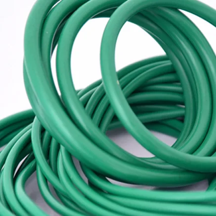 

30pcs 1.5mm diameter green fluoro rubber O-ring repair box skeleton oil seal PTFE gasket 52mm-59mm outer diameter