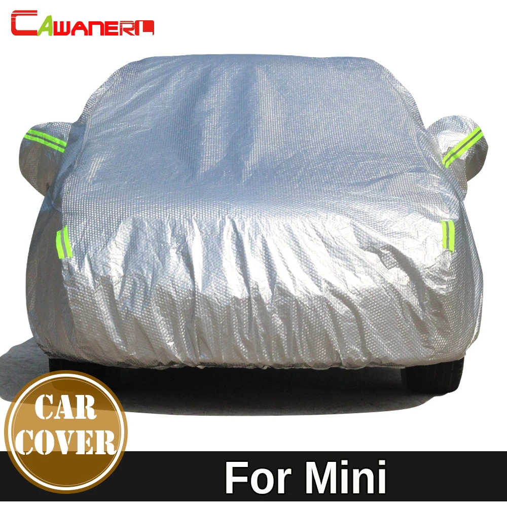 

Cawanerl Thicken Cotton Car Cover Anti-UV Sun Snow Hail Rain Protect Cover For Mini Clubman Countryman One Cooper Coupe Roadster