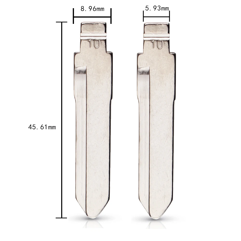 KEYYOU 10 号メタルブランク包茎フリップ KD リモートキーブレードタイプ #10 スズキアルトフリップキーブレード原点車のキーブレード交換