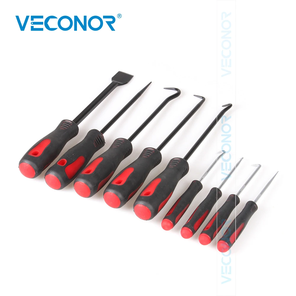 VECONOR 9 pcs Pick O-Ring Removal Oil Seal Removal  Scraper Hook Pick Up Tool Set