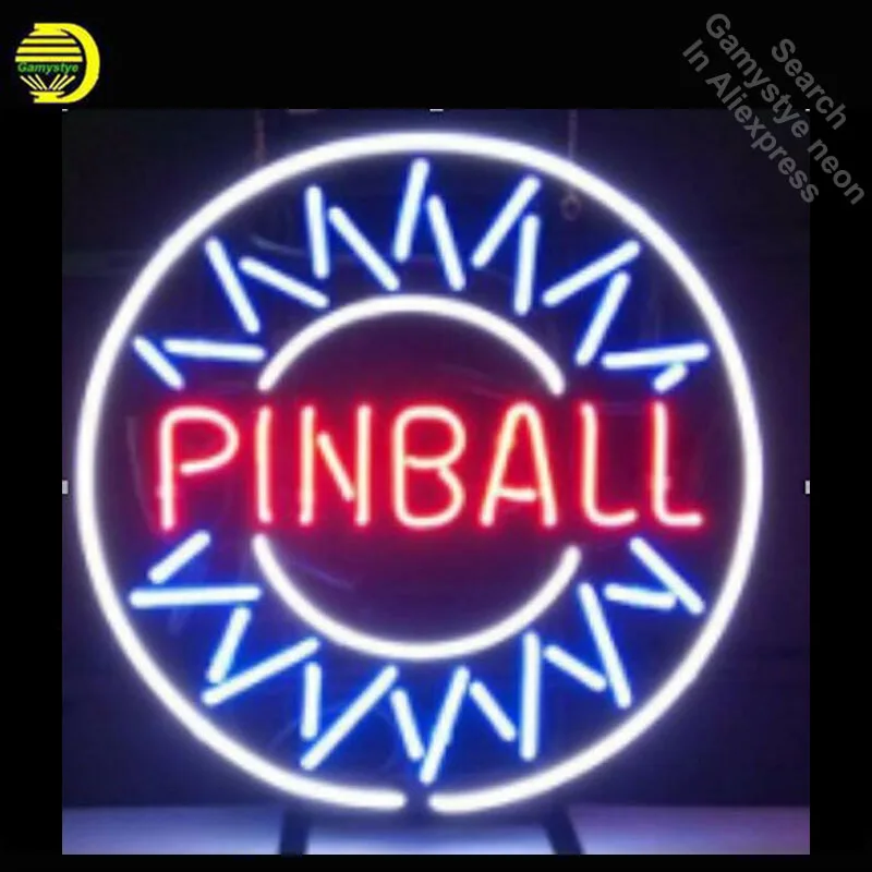 

Pinball Billiards neon Signs Real Glass Tube neon lights Recreation Game Room Professiona Iconic Sign Advertise neon board Lamps