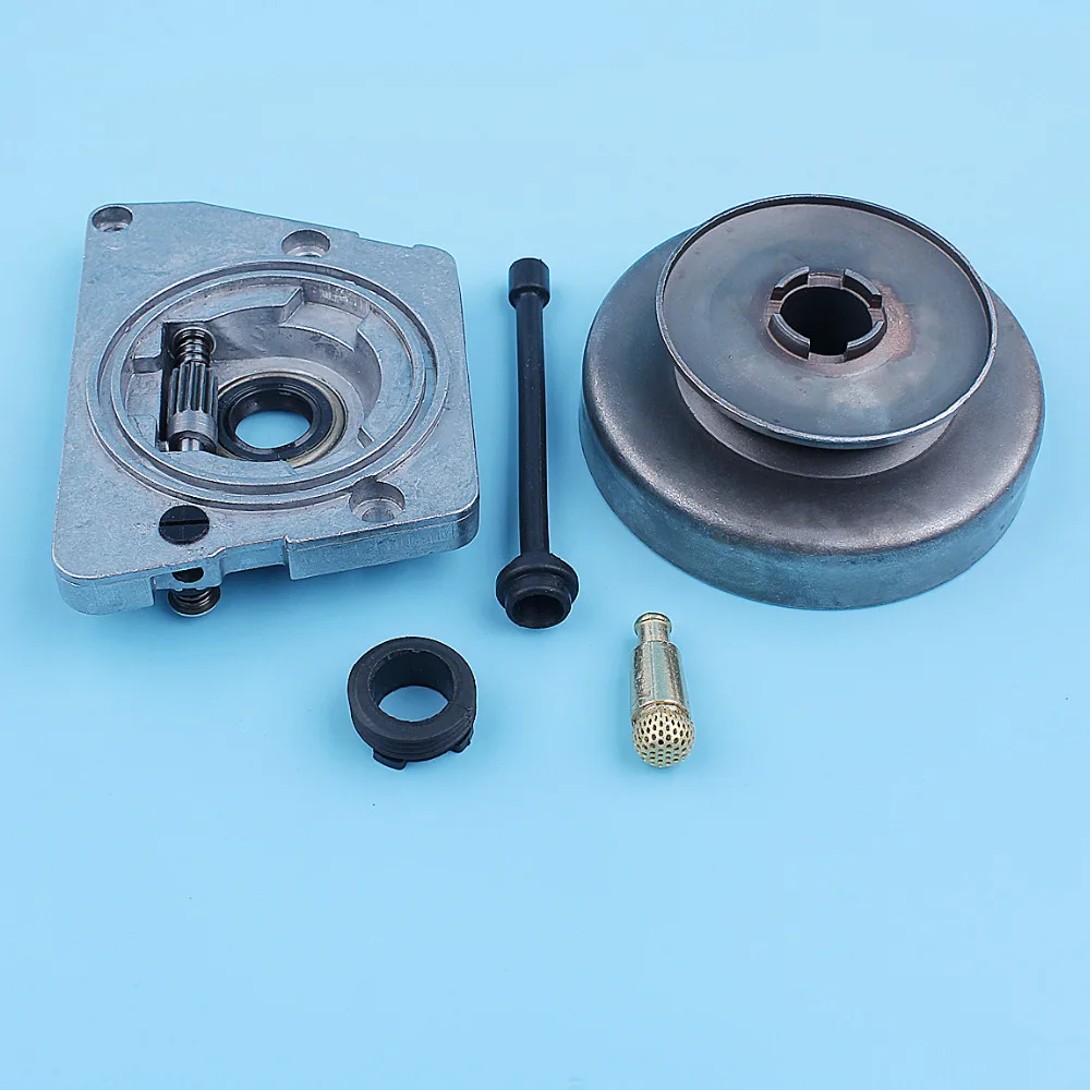 Imagem -03 - Conjunto de Bomba de Óleo para Motosserra Tambor de Embreagem x7 Kit para Husqvarna 61 66 162 266 268 272xp Peças de Reposição em Corpo Único