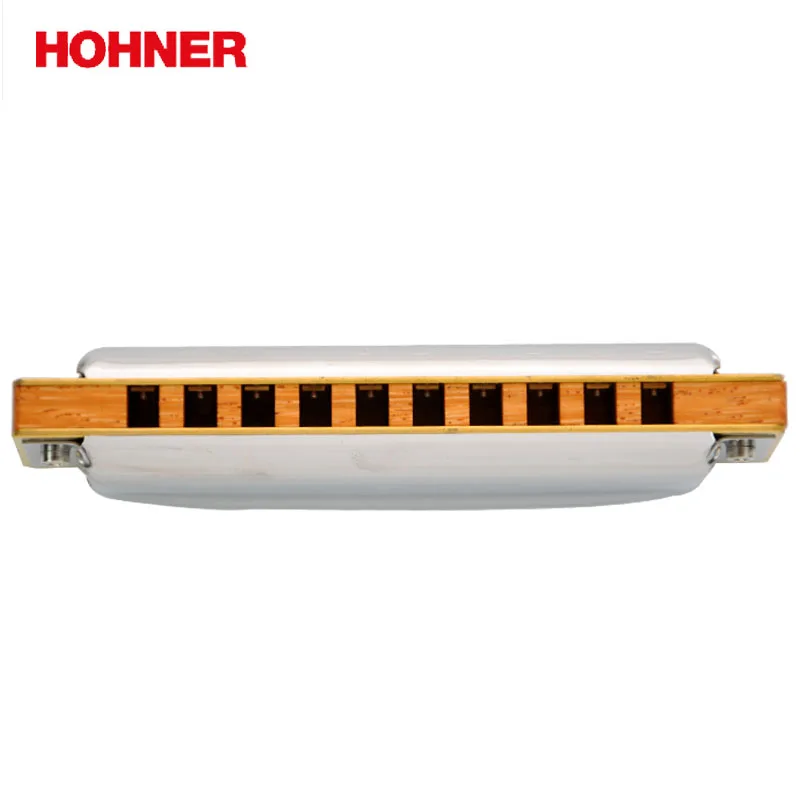 Hohner Blues Harp BH20 10 Hole Harmonica Bules Diatonic Harp, Wooden body Key of C,D,E,F,G,A