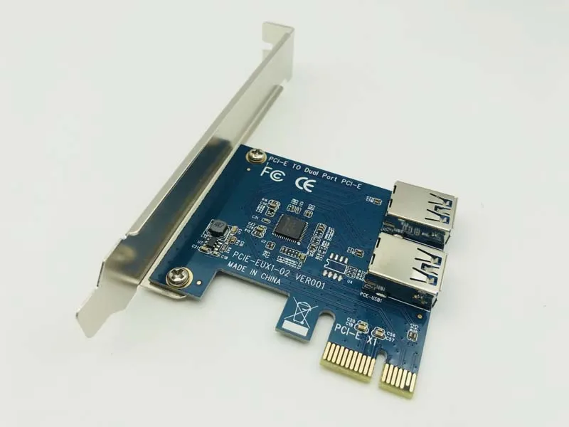 USB 3.0 PCI-E 1 turn 2 PCI express 1X slots Riser Card Mini ITX turn external 3 PCI-E slot adapter PCIe Port Multiplier Card