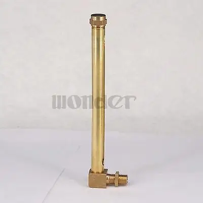 

1/4" BSP Male 200mm Length Lube Devices Elbow Brass Oil Liquid Level Indicator Sight Glass For Lathes Sump