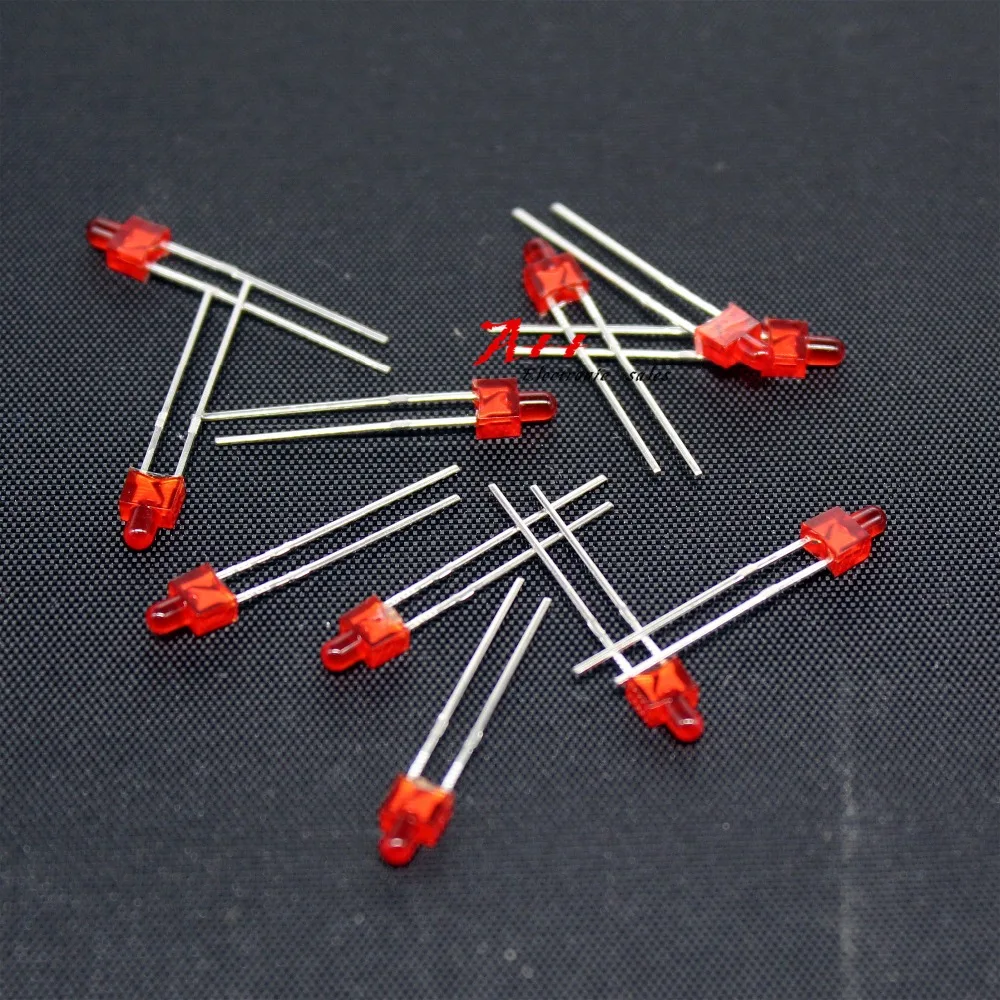 2MM LED DIP Tower LED Diode Lamp 2MM Red 100PCS