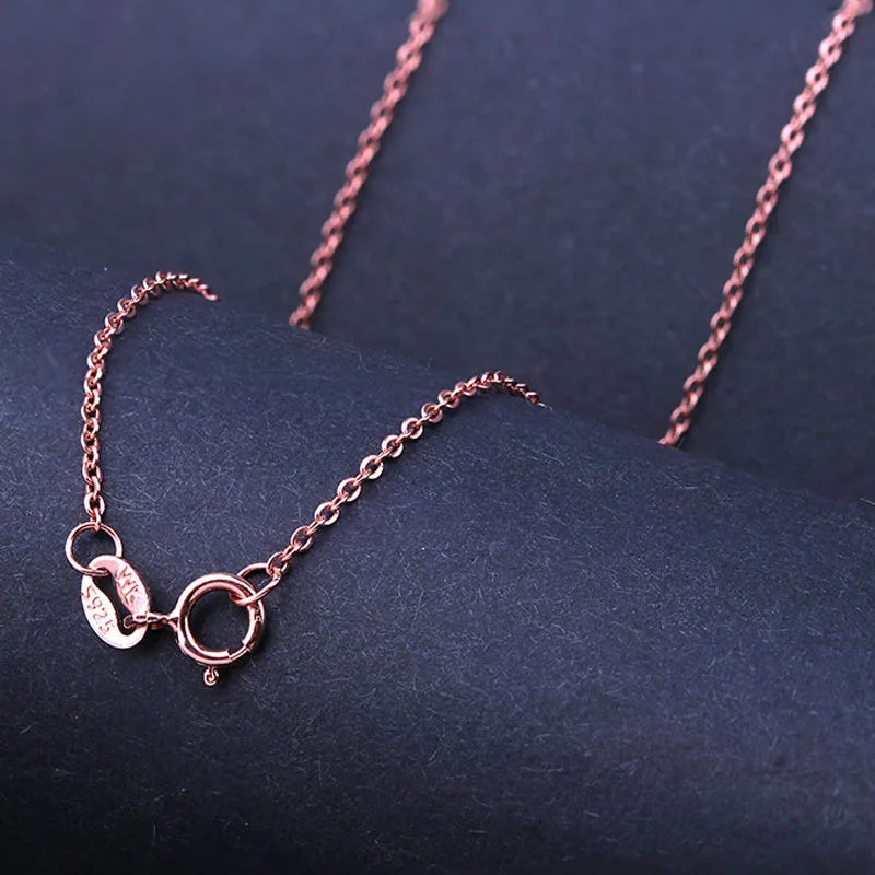Wholesale 925 Sterling Silver 0.8mm Link Rolo Chains Necklace for Women 40cm,45cm ,50cm,55cm,60cm,Fashion Women\'s Jewelry Chains