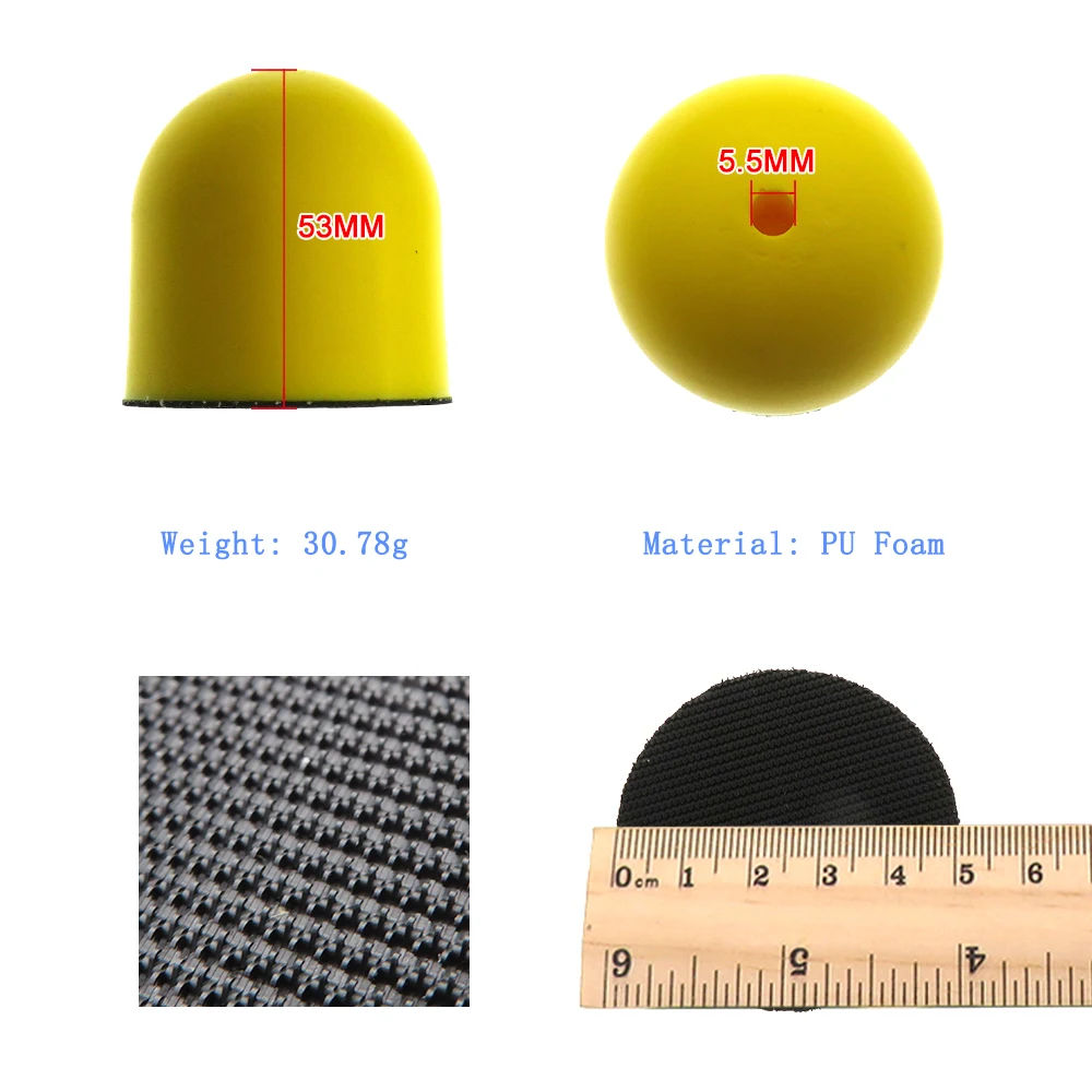 2 Inch Phẳng Tay Chà Nhám Khối Móc và một Vòng Đánh Bóng Dụng Cụ Mài (Bộ 2)