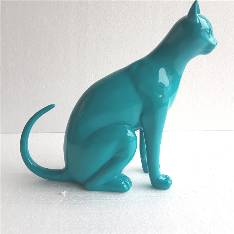 

Nordic resin abstract lucky cat Sculpture home decor crafts resin animal figurines,Modern Sculpture,Cat's statue