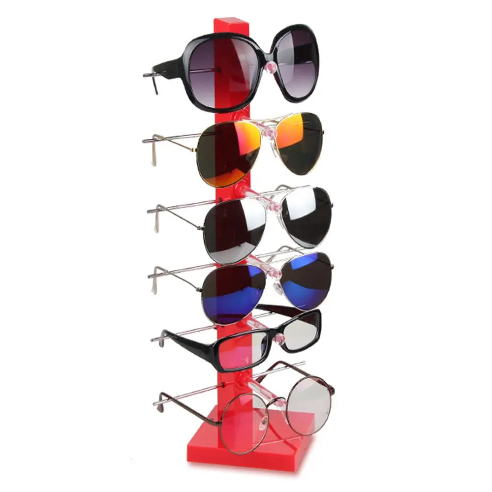 SZanbana Fashion Design 6 Pair Sunglasses Eye Glasses Frame Rack Eyewear Counter Holder Display Stand Display Holder